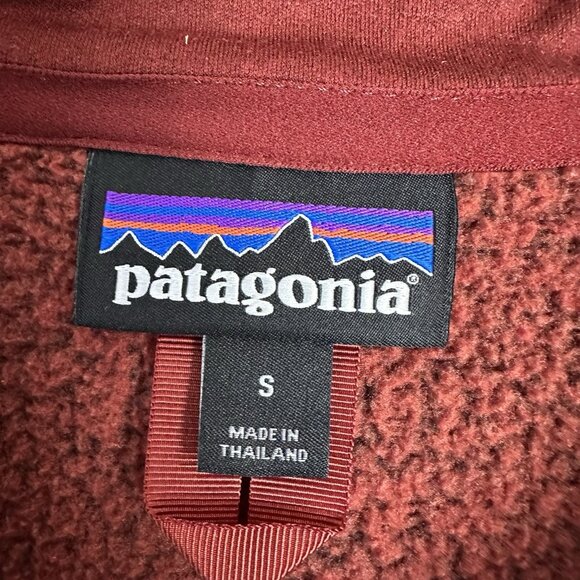 Patagonia‎ Mens Performance Better Sweater® 1/4-Zip Size Small Cinder Red - Picture 4 of 10